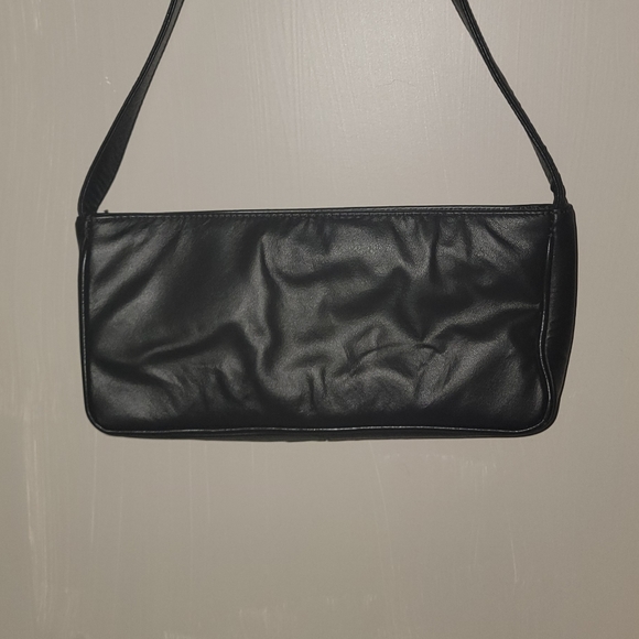 Vintage Genuine Black & Brown Leather handbag by Paul Joseph - Picture 9 of 12